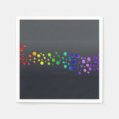 Serviette En Papier SlipperyJoe amour bulles rouge orange jaune vert c (Devant)