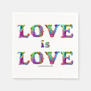 Serviette En Papier SlipperyJoe l'amour est amour dégoulinant fondu dy