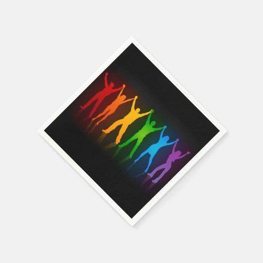 Serviette En Papier SlipperyJoe's fierté les gens mains silhouette col (Coin)