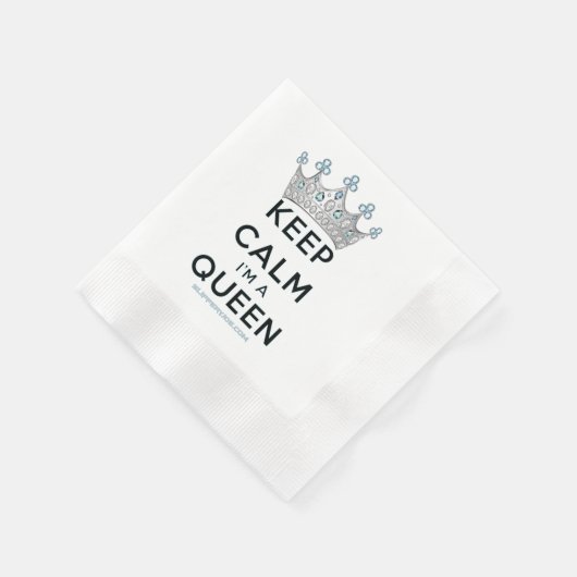 Serviette En Papier SlipperyJoe's Keep Calm Queen couronne joyaux a (Coin)
