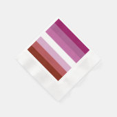 Serviette En Papier SlipperyJoe's lesbian pride flag feminine communit (Coin)