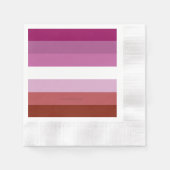 Serviette En Papier SlipperyJoe's lesbian pride flag feminine communit (Devant)