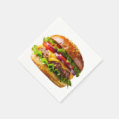 Serviette En Papier SlipperyJoe's mouthwatering cheeseburger crispy ba (Coin)