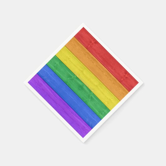 Serviette En Papier SlipperyJoe's orgueil drapeau en bois horizontal a (Coin)