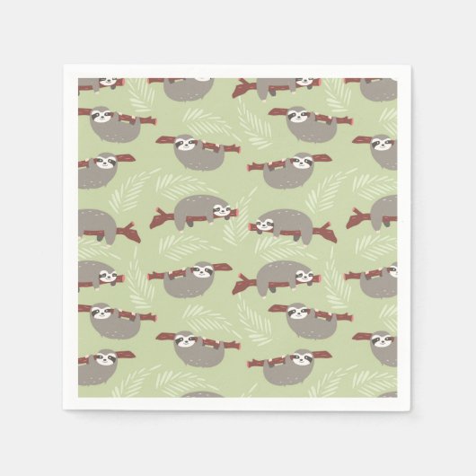 Serviette En Papier Sloth (Devant)