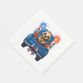 Serviette En Papier Sloth 4 juillet Usa (Coin)