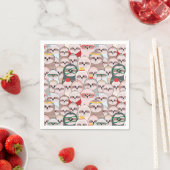 Serviette En Papier Sloth Comic Motif (En situation)