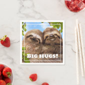 Serviette En Papier Sloth Couple (En situation)