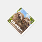 Serviette En Papier Sloth Couple (Coin)