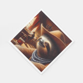 Serviette En Papier Sloth Cowboy à Saloon (Coin)