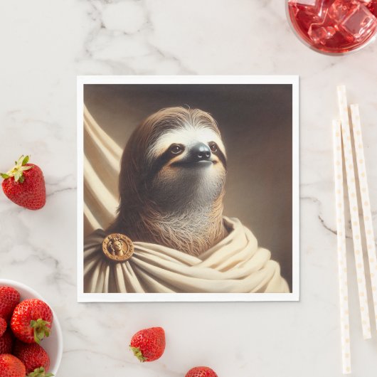 Serviette En Papier Sloth dans la Rome antique (En situation)