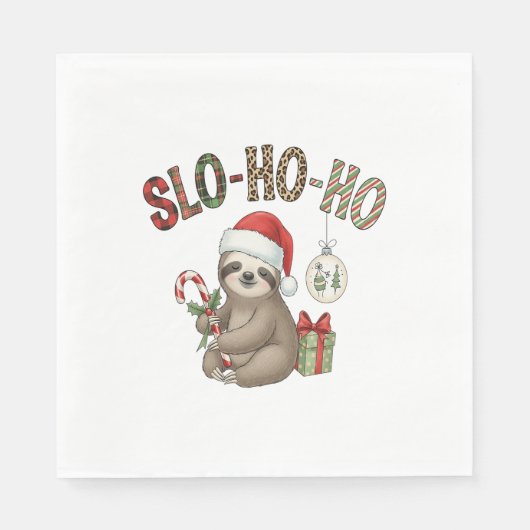 Serviette En Papier Sloth Design (Devant)
