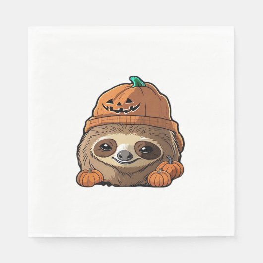 Serviette En Papier Sloth espuki sison halloween T-shirt classique (Devant)