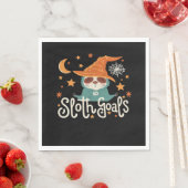 Serviette En Papier Sloth Halloween Objectifs T-shirt classique (En situation)