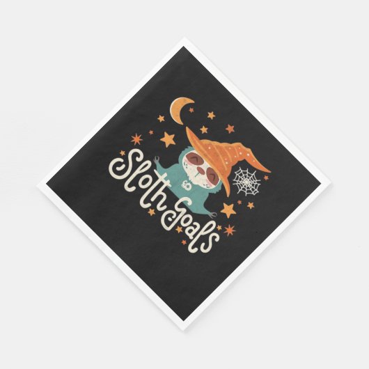 Serviette En Papier Sloth Halloween Objectifs T-shirt classique (Coin)