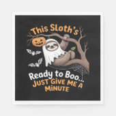 Serviette En Papier Sloth Halloween Sloths Cute Bat Vampire Essentiel (Devant)