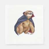 Serviette En Papier Sloth Halloween Vampire classique T-shirt (Devant)