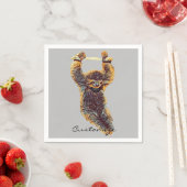 Serviette En Papier Sloth Hanging Out Thunder_Cove (En situation)