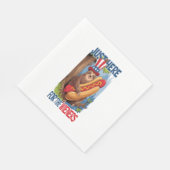 Serviette En Papier Sloth Hot Dog 4 juillet BBQ (Coin)