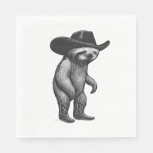 Serviette En Papier Sloth Howdy Sloth