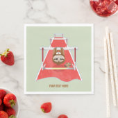 Serviette En Papier Sloth Hurdles course atheletics (En situation)