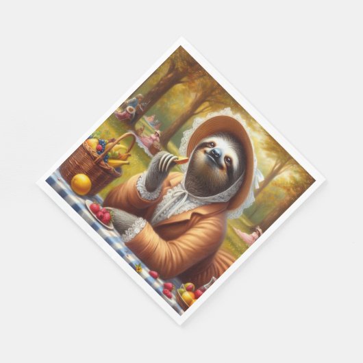 Serviette En Papier Sloth Picnic (Coin)
