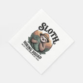 Serviette En Papier Sloth Randonnée Squad Funny Camping (Coin)