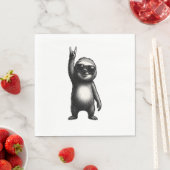 Serviette En Papier Sloth Rocking Dance (En situation)