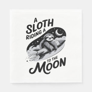 Serviette En Papier Sloth Shirt Safari Noël Père Noël