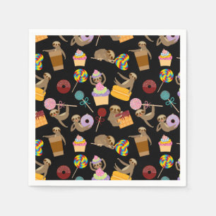 Serviette En Papier Sloth Sweet Traitements Motif