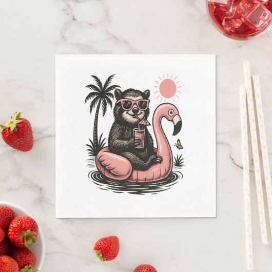 Serviette En Papier Sloth Team Sloth Randonnée Camping (En situation)