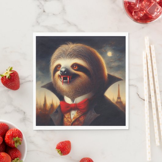 Serviette En Papier Sloth Vampire (En situation)
