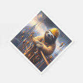 Serviette En Papier Sloth Working the High Steel (Coin)