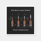 Serviette En Papier SLS Space Launch System Rockets (Devant)