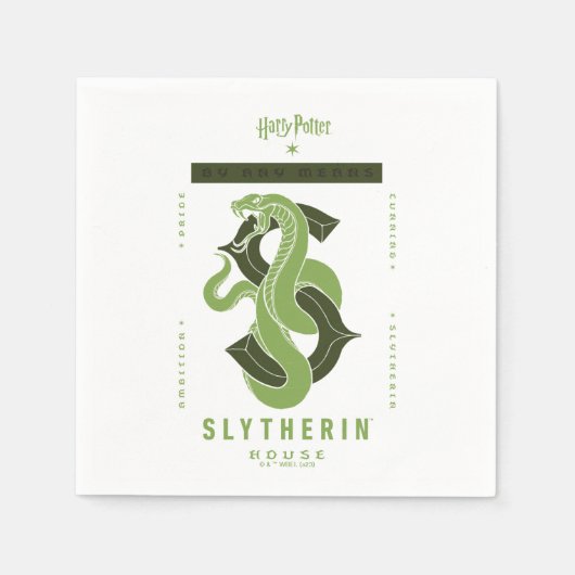 Serviette En Papier SLYTHERIN™ Maison Par Tous Les Moyens (Devant)