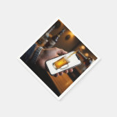 Serviette En Papier Smartphone Beer Mug (Coin)