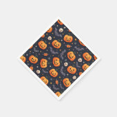 Serviette En Papier Smile citrouilles Halloween motif serviette (Coin)