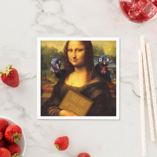 Serviette En Papier Smile Et Mange Tofurkey (En situation)