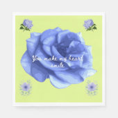 Serviette En Papier Smiling heart light green (Devant)