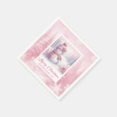 Serviette En Papier Smiling Pinkmas Winter Scene Christmas Napkins Kid (Coin)