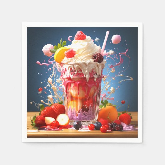 Serviette En Papier Smoothie (Devant)