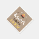 Serviette En Papier S'more Amusant Avec Les Amis Bonfire Anniversaire (Coin)