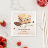 Serviette En Papier S'mores fête d'anniversaire (En situation)