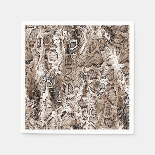 Serviette En Papier Snake Skin Pattern  (Devant)