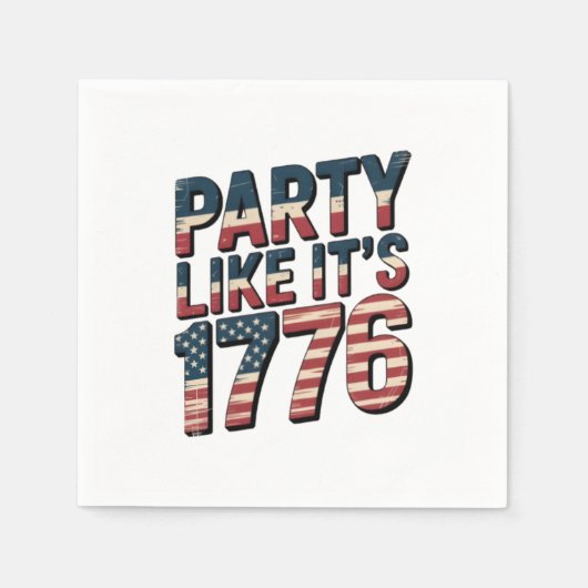 Serviette En Papier Snakin'Like It's 1776 (Devant)