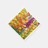Serviette En Papier Snapdragons colorés floraux (Coin)