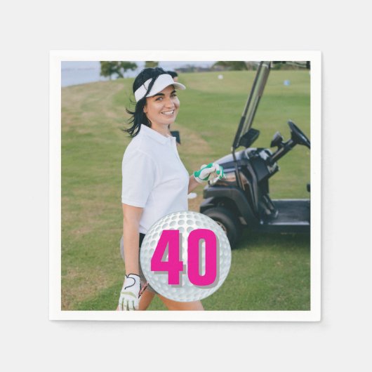 Serviette En Papier Snapshot D'Anniversaire Extraordinaire Lady (Devant)