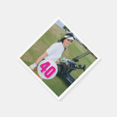 Serviette En Papier Snapshot D'Anniversaire Extraordinaire Lady (Coin)