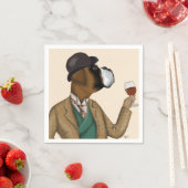 Serviette En Papier Snob de vin de boîte (En situation)