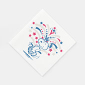 Serviette En Papier Snoopy 4 juillet Danse (Coin)